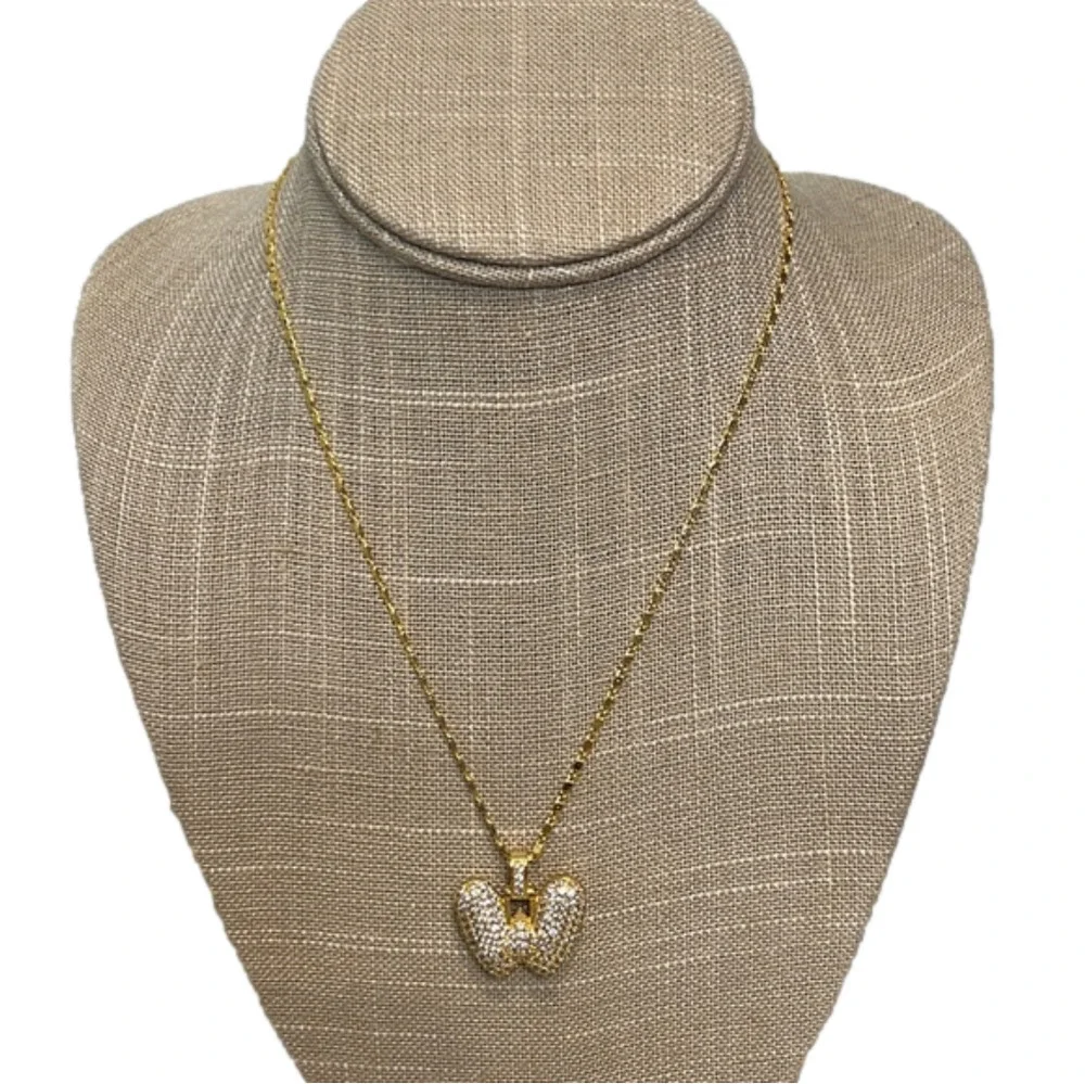 ✨HOST PICK✨ Gemelli Puffy Pave W Gold Necklace